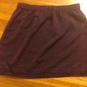 J crew purple silk skirt